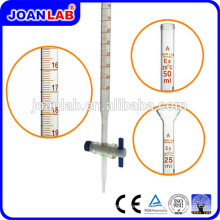 JOAN Glass 50ml Burette Avec PTFE Straight Stopcock